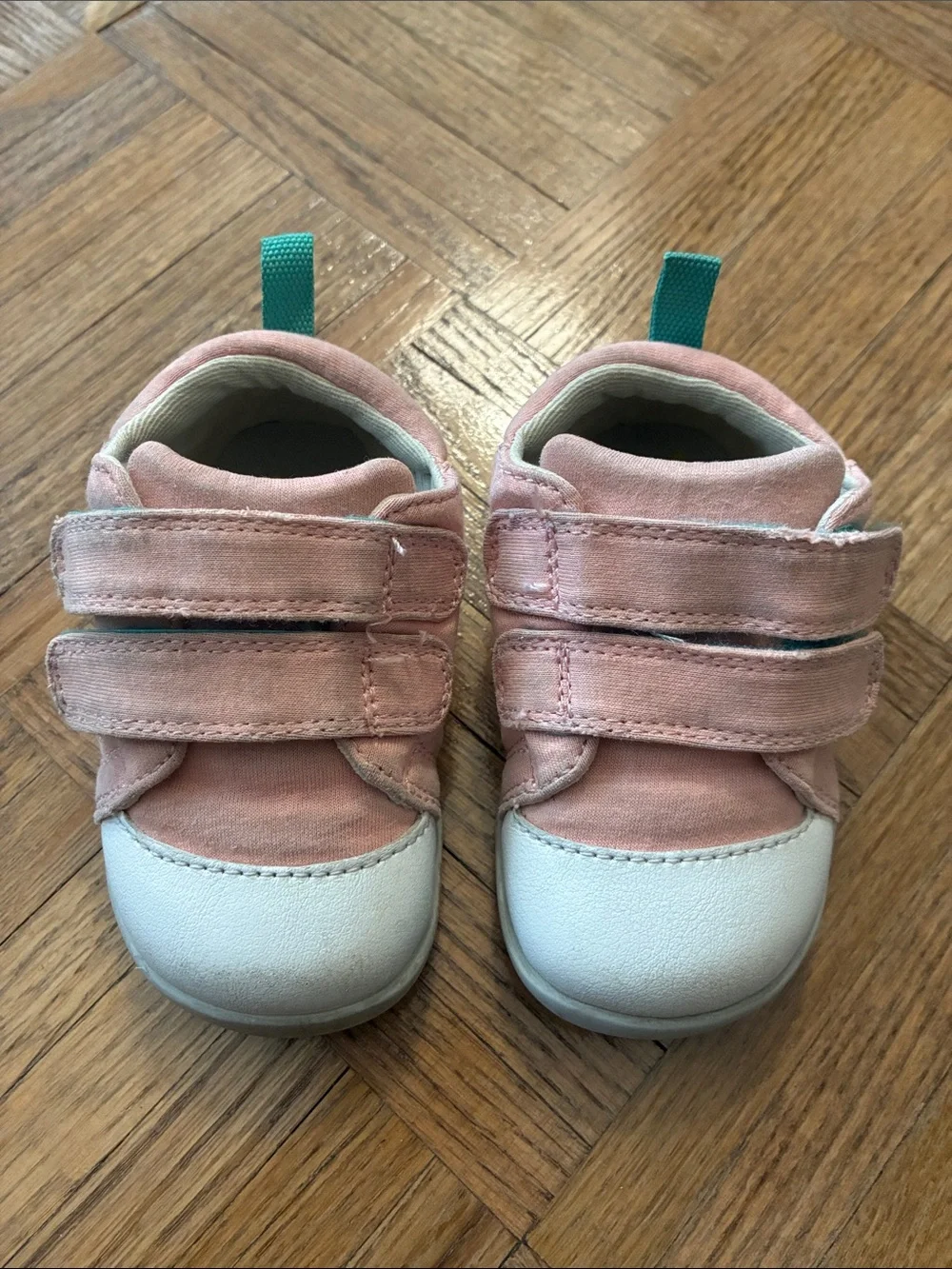 Ten Little First Walkers Pink Velcro Shoes Size 5.5